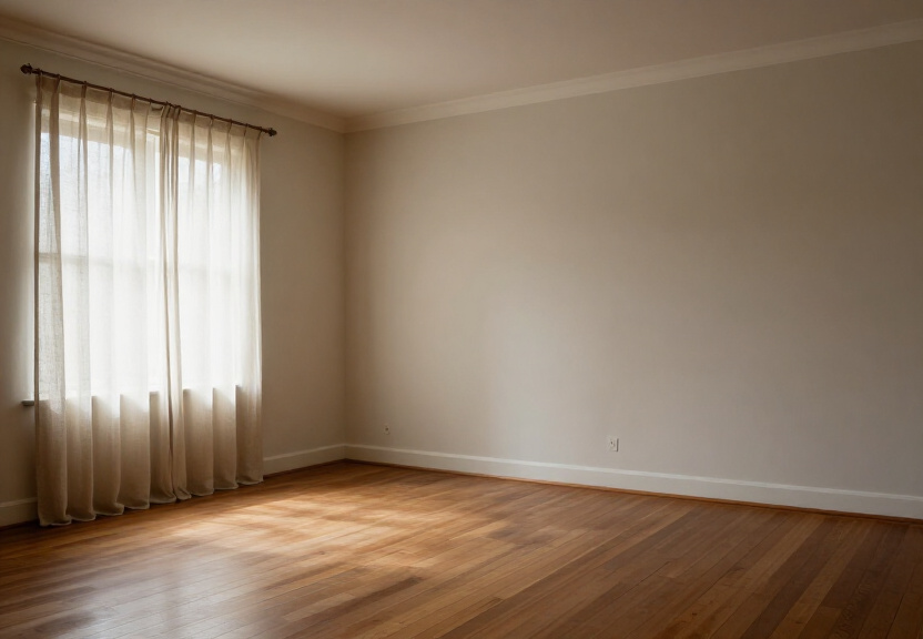 Dry, intact wall in a Belmore commercial property after structural drying
